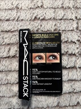 MAC Cosmetics Stack Infinite-Build Volume + Length Mascara — Black